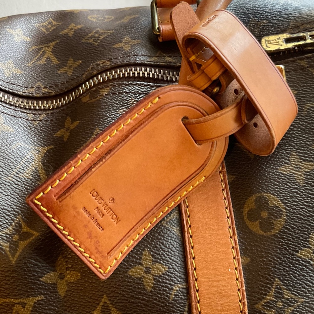 LOUIS VUITTON Monogram Canvas Keepall 55 M1884 Authentic Vintage - Picture 7 of 14
